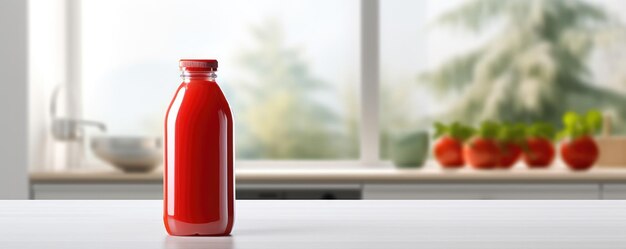 Fresh ketchup splash con tomate rojo en manos humanas cocinando el concepto de banner Generative Ai