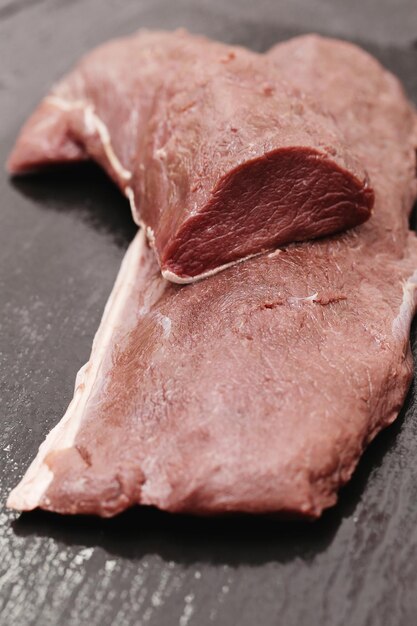 Foto fresh raw meat of steak