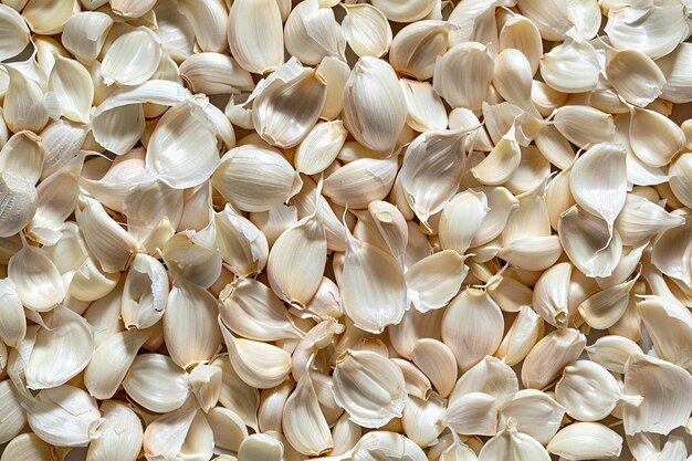 Fresh Whole Garlic Cloves Background com IA gerada