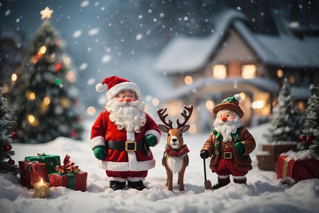 Freudige Jingles und festliche Heiterkeit Feiern des Weihnachtstages mit Liebe und Lachen