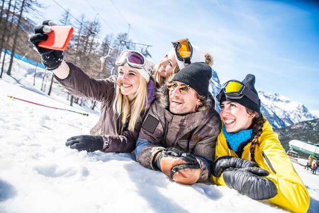 Freunde in den Winterferien