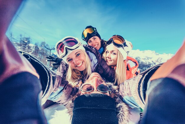 Freunde in den Winterferien