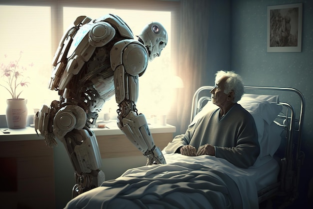Freundlich aussehende Roboter helfen älteren Menschen dabei, gut auszusehen und sich wohl zu fühlen. Um ältere Menschen zu sehen, wird in Zukunft generative KI eingesetzt