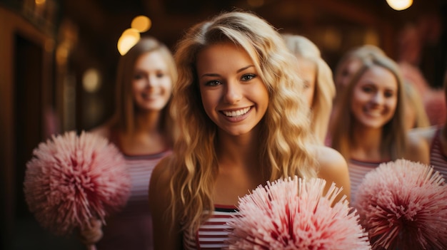 Freundliches Cheerleader-Team