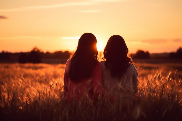 Freundschaftsrückblende, Foto „Beste Freunde für immer“.