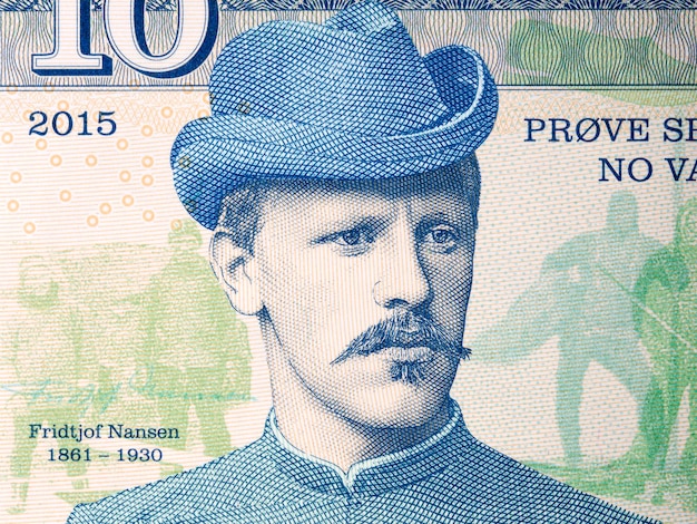 Fridtjof Nansen un retrato del dinero