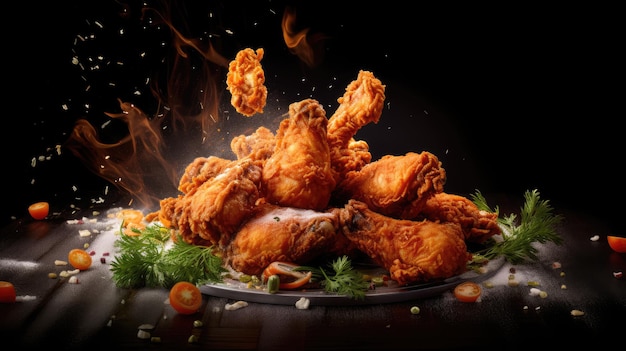 Foto fried chicken