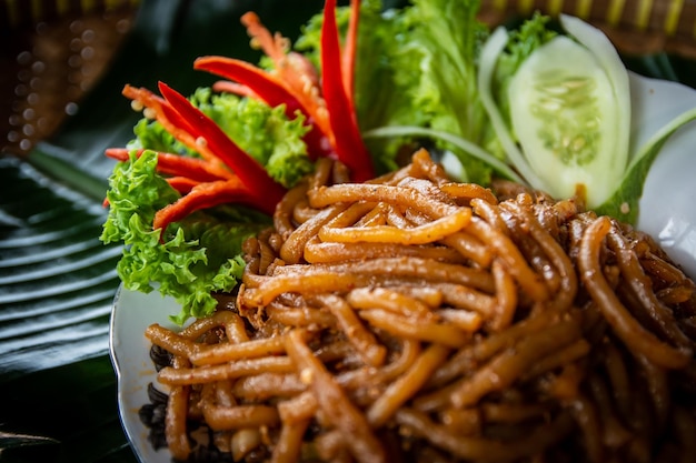 Fried Laksa é uma comida malaia mais especial popular em Perlis