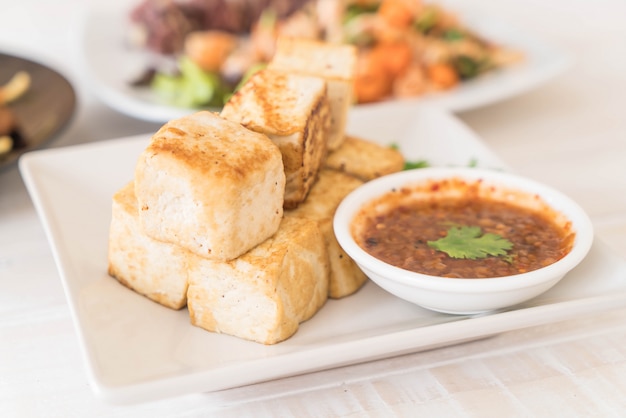 Fried Tofu - gesundes Essen