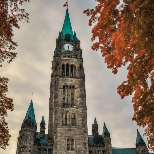 Friedensturm im Ottawa-Hintergrund