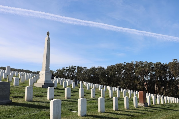 Friedhof am Presidio-Tunnel oberhalb von San Francisco, Kalifornien, Amerika