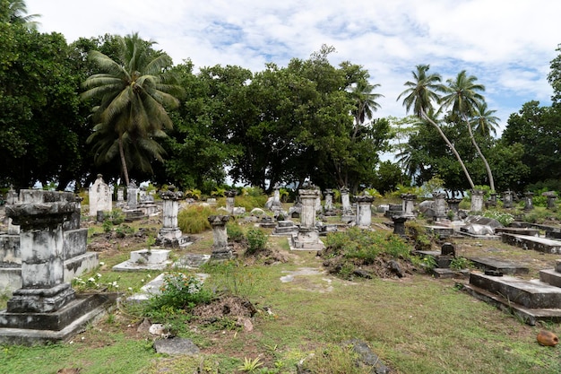 Friedhof der Seychelleninsel La Digue