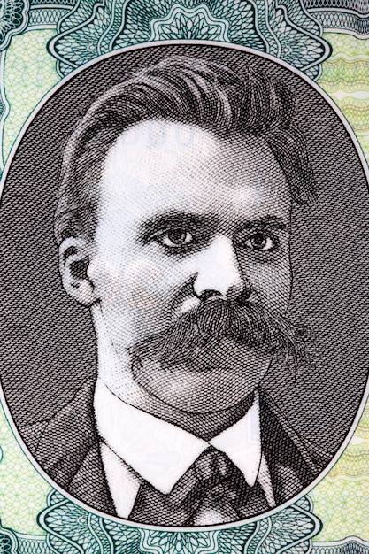 Foto friedrich wilhelm nietzsche ein porträt aus geld