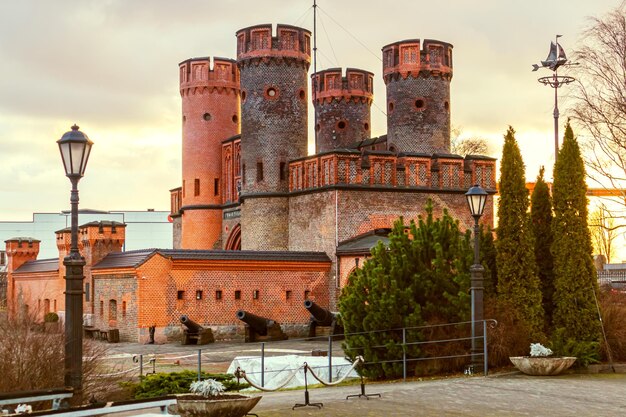 Friedrichsburg Gate bei Sonnenuntergang Kaliningrad Russland