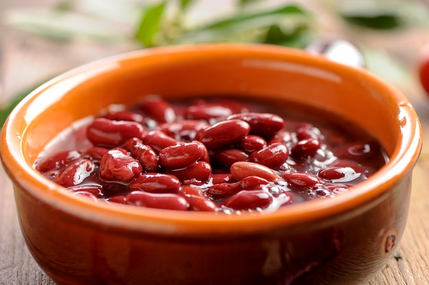 Foto frijoles al horno a la barbacoa casera