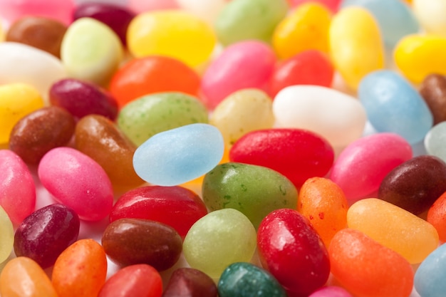 Frijoles de caramelo de colores