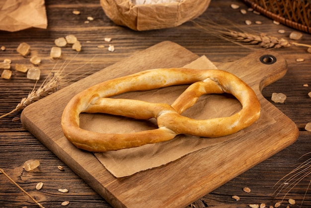 Frisch gebackene Brezel