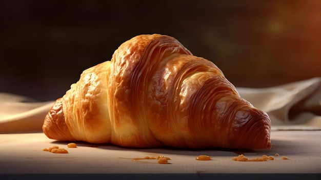 frisch gebackene Croissants hausgemachte Croissants