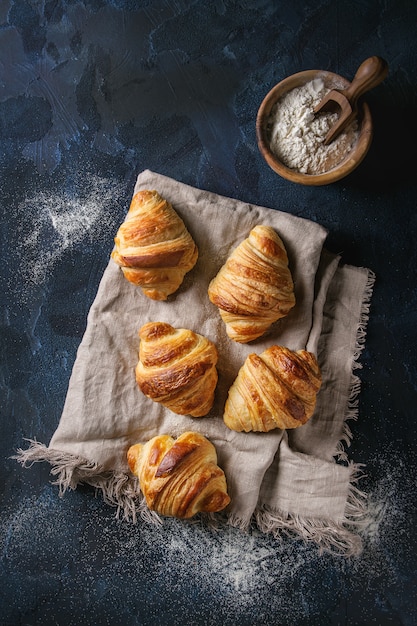 Frisch gebackene Croissants