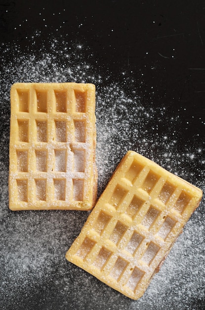 Frisch gebackene Waffeln