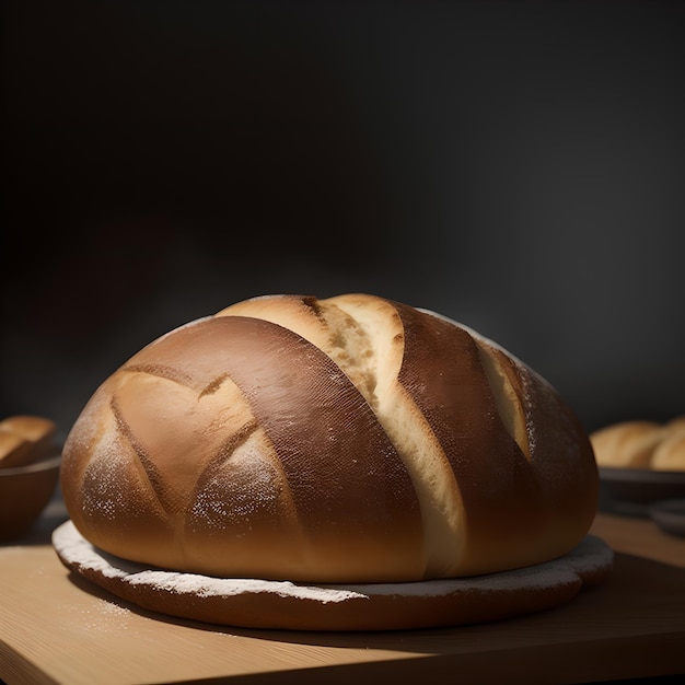 Frisch gebackenes Brot auf dem Tisch