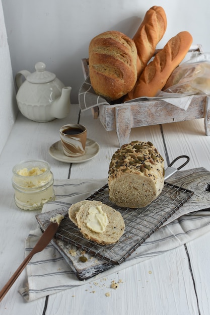 frisch gebackenes Brot