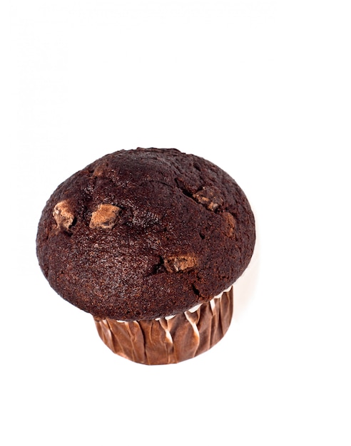 Foto frisch gebackenes schokoladenmuffin