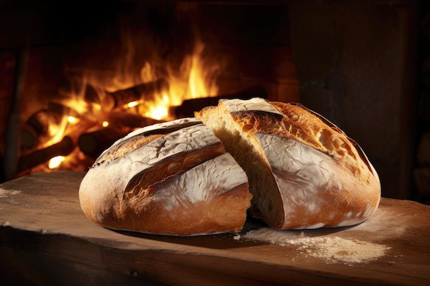 Frisch gebackenes traditionelles Brot