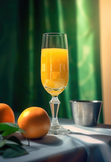 Frisch gepresster Orangensaft serviert in einem Glas