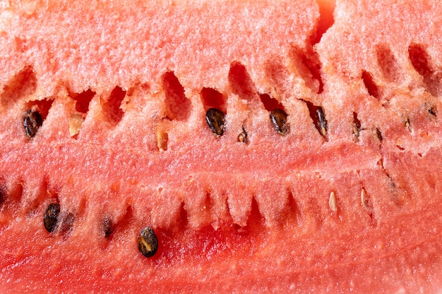 Frisch geschnittene Wassermelone Textur Hintergrund