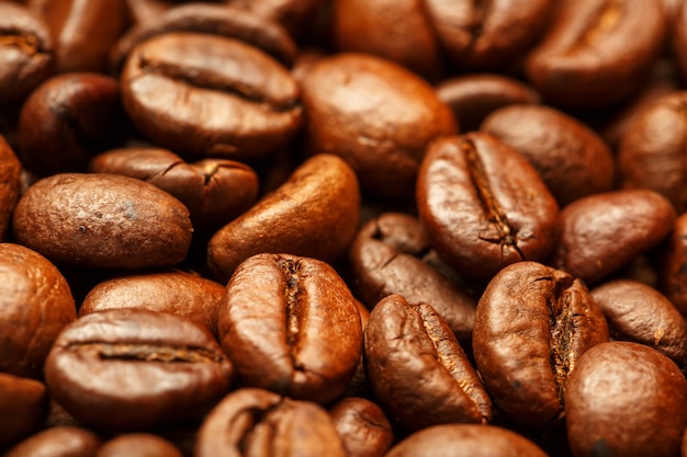 Frisch und aromatisch geröstete Kaffeebohnen