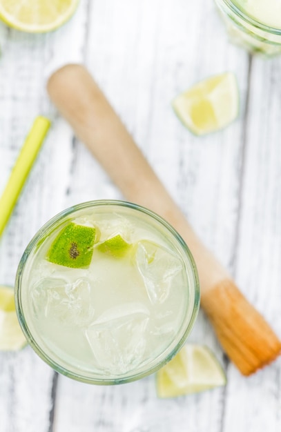 Frisch zubereiteter Caipirinha