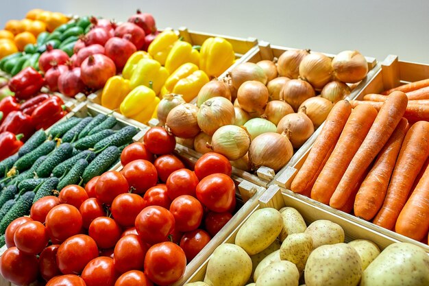 Foto frische äpfel auf dem markt