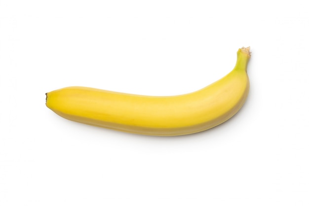 Frische Banane lokalisiert auf weißem Hintergrund