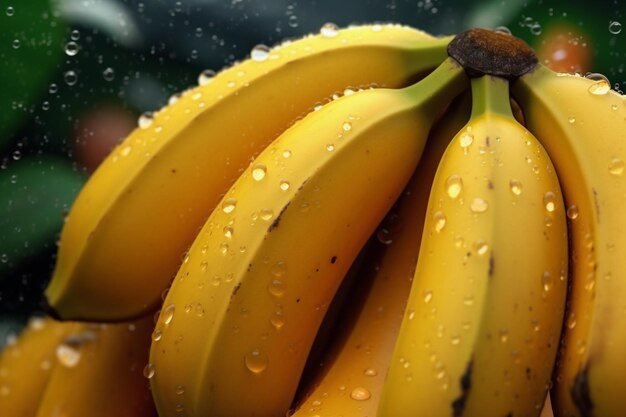 Frische Bananenfrüchte Ai generativ
