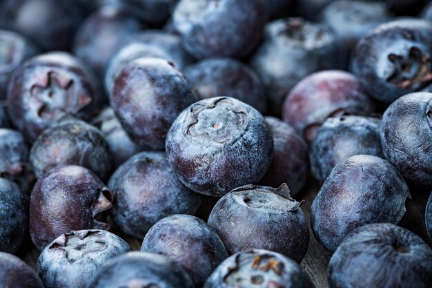 Frische Beeren - Blaubeeren Hintergrundnahaufnahme