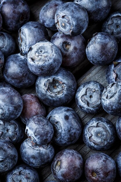 Frische Beeren - Blaubeerhintergrundnahaufnahme