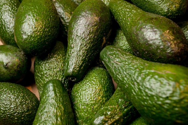 Frische Bio-Avocado auf dem Bauernmarkt