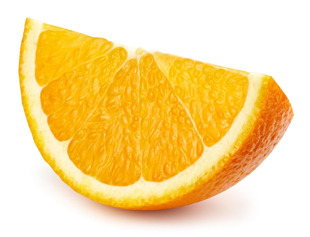 Frische Bio-Orange, isolierter Beschneidungspfad