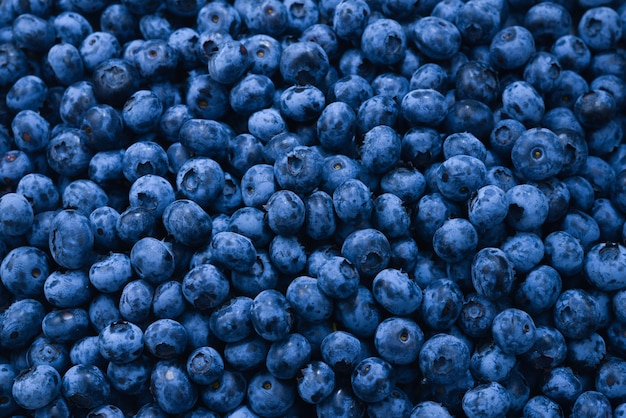 Frische Blaubeere. Textur Blaubeerbeeren schließen.