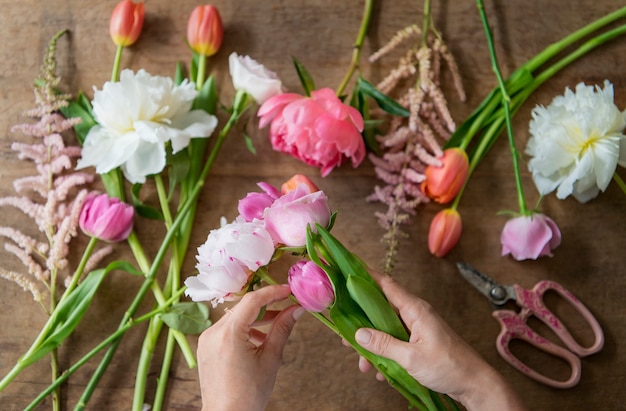 Frische Blumen Dekoration Arrangement