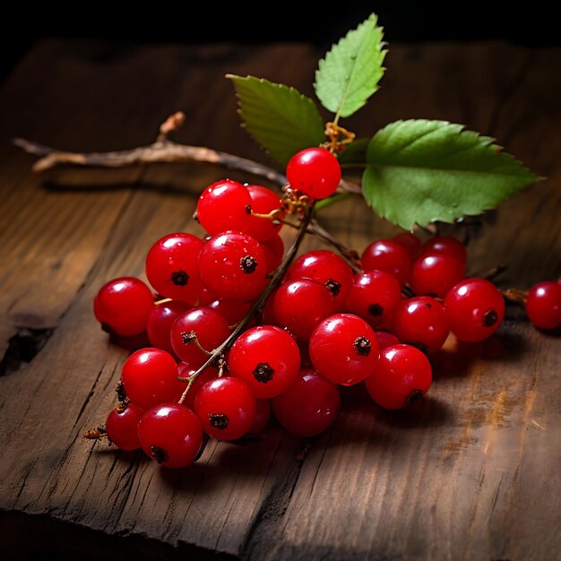 Frische Cranberries auf hölzern Hintergrund