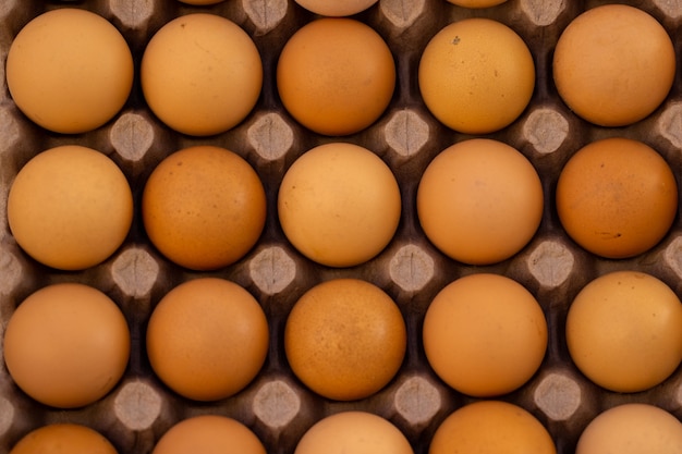 Frische Eier auf dem Markt
