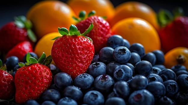 Frische Früchte und Beeren
