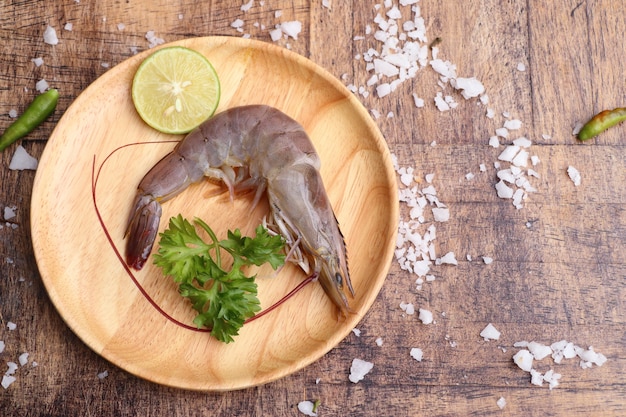 Frische Garnelen zum Kochen