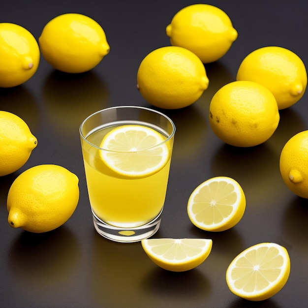 Frische gelbe Zitronen