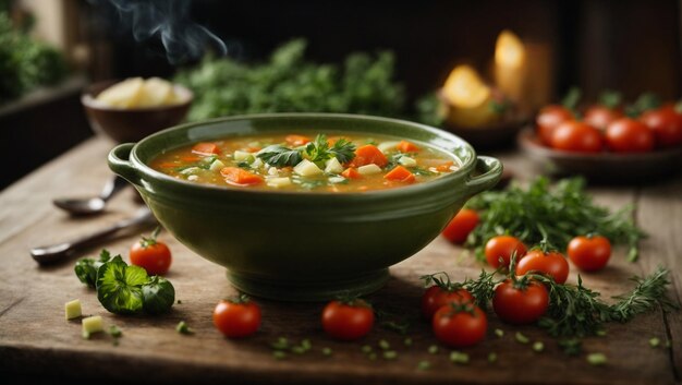 Frische Gemüsesuppe