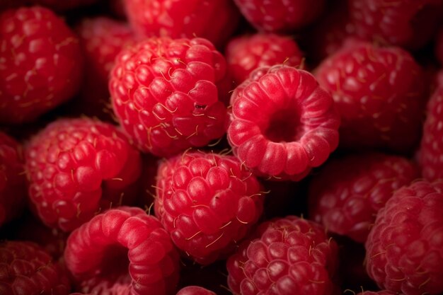 Frische Himbeeren Ai generativ