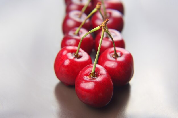 Frische Kirschbeere. gesundes Essen zum Frühstück. Früchte der Vegetation. Fruchtdessert