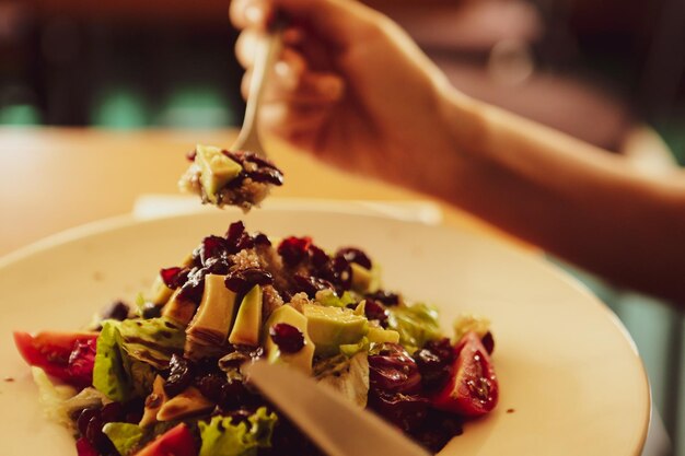 Frische leckere Salatschüssel